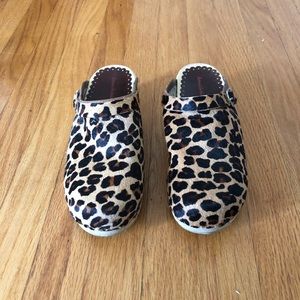 Handmade Wooden Leather Clogs